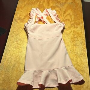 Pink Ruffle Strap LIKELY Dress